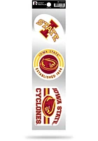 Iowa State Cyclones 3pc Retro Spirit Auto Decal - Red