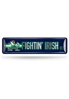 Notre Dame Fighting Irish Metal Street Sign - Navy Blue
