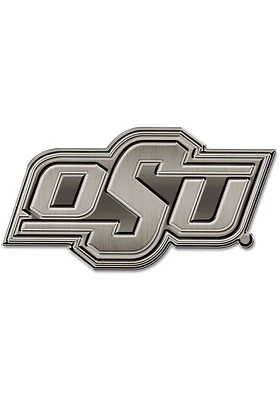 Oklahoma State Cowboys Metal Car Emblem - Orange