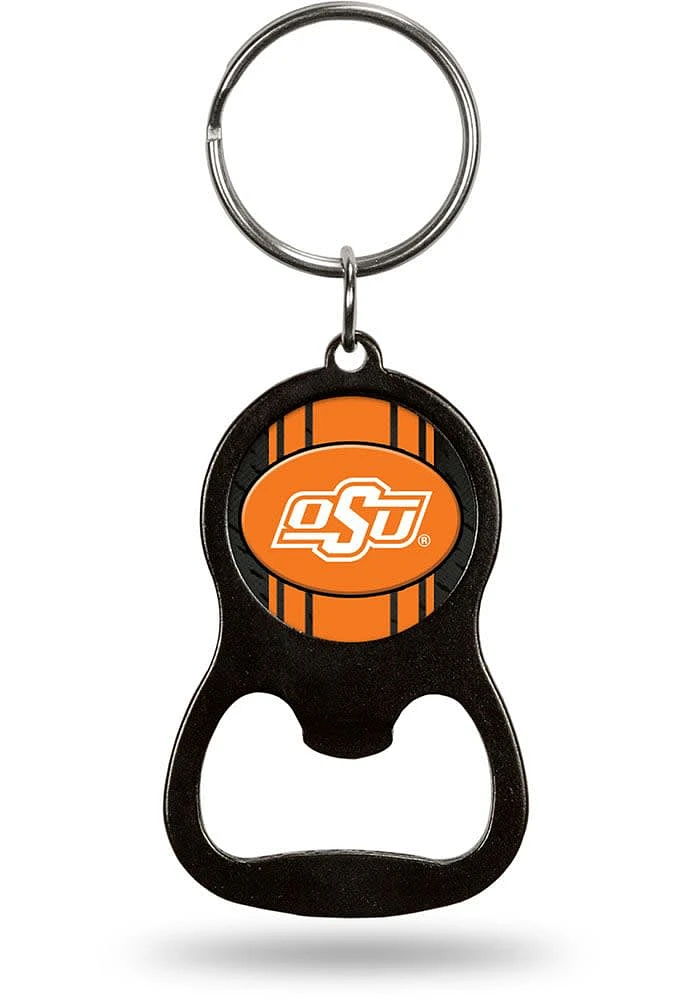 Oklahoma State Cowboys Bottle Opener Keychain - Orange
