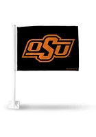 Oklahoma State Cowboys Logo Car Flag - Orange