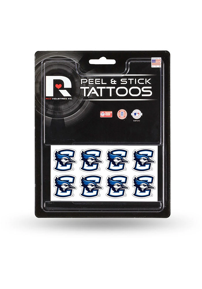 Creighton Bluejays 8 Pack Tattoo