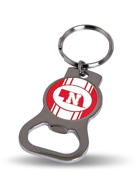 Nebraska Cornhuskers Bottle Opener Graphic Keychain - Red
