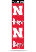 Nebraska Cornhuskers Quad Auto Decal - Red