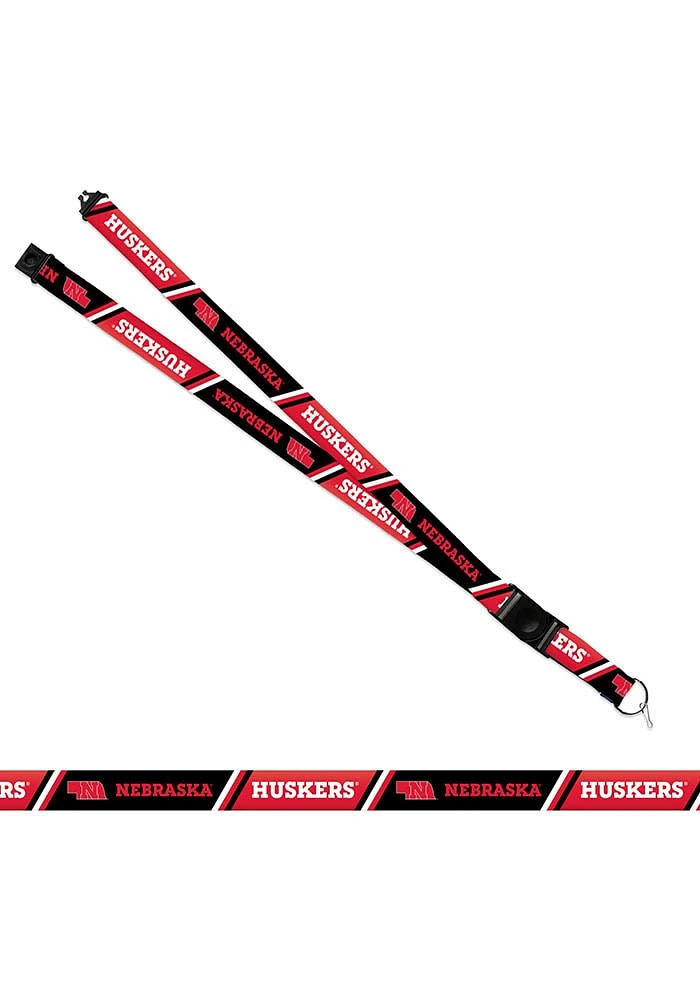 Nebraska Cornhuskers Stripe Lanyard