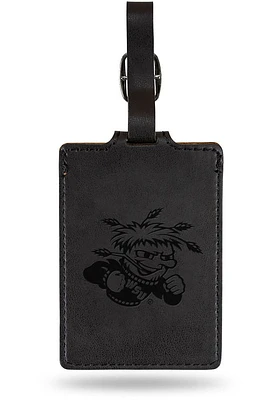 Wichita State Shockers Yellow Laser Engraved Luggage Tag