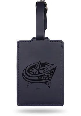 Columbus Blue Jackets Blue Laser Engraved Luggage Tag