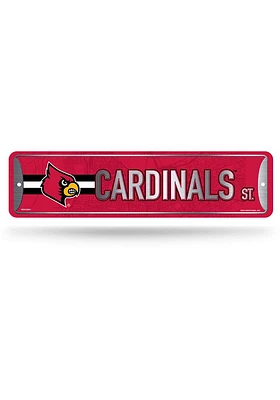 Louisville Cardinals Metal Sign