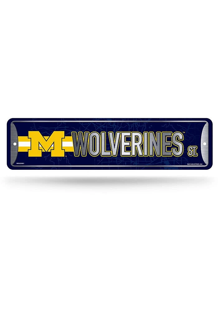 Michigan Wolverines Metal Sign