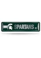 Michigan State Spartans Metal Sign - Green