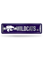 K-State Wildcats Metal Sign - Purple