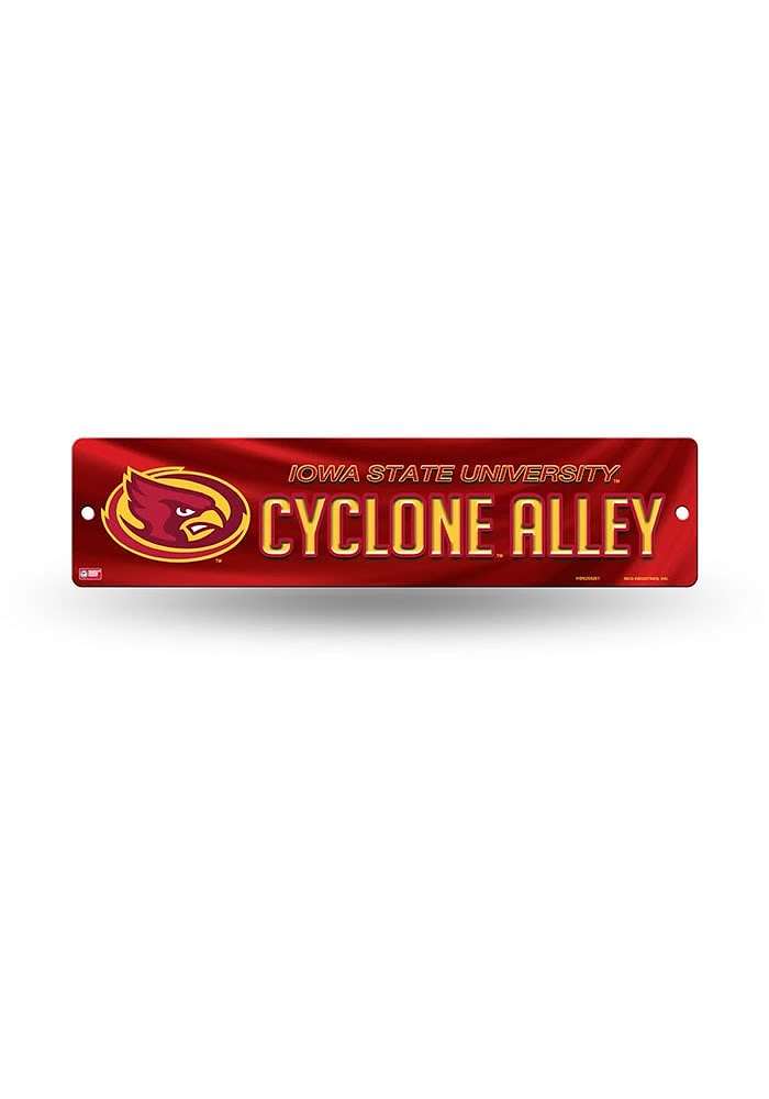 Iowa State Cyclones Plastic 4x16 Sign - Cardinal