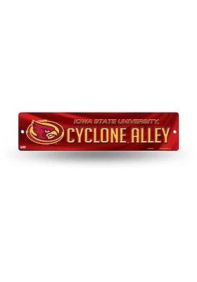 Iowa State Cyclones Plastic 4x16 Sign - Cardinal