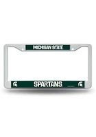 Michigan State Spartans Plastic Frame License Plate Frame - Green
