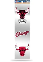 Chicago Bulls 3pc Retro Spirit Auto Decal - Red