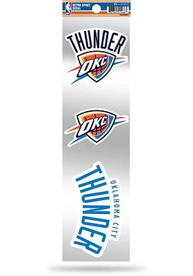 Oklahoma City Thunder 3pc Retro Spirit Auto Decal - Blue