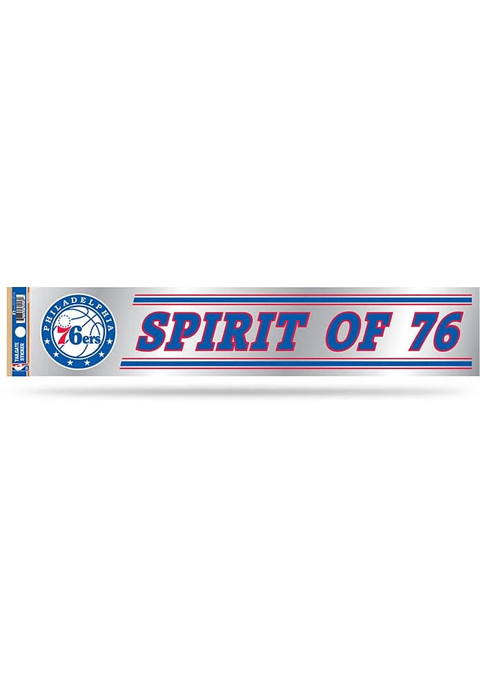 Philadelphia 76ers 3x17 Tailgate Auto Decal - Blue