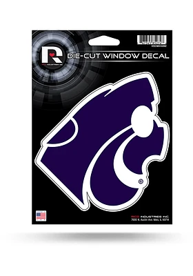 K-State Wildcats Medium Die Cut Auto Decal - Purple