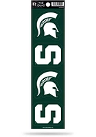 Michigan State Spartans Quad Auto Decal - Green