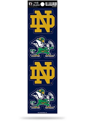 Notre Dame Fighting Irish Quad Auto Decal - Blue