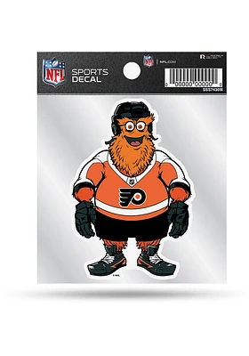 Philadelphia Flyers 4x4 Gritty Auto Decal - Black