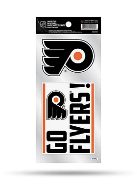 Philadelphia Flyers Double Up Auto Decal - Black