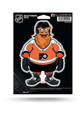Philadelphia Flyers Gritty Die Cut Auto Decal - Black