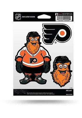 Philadelphia Flyers Gritty Triple Spirit Auto Decal - Black