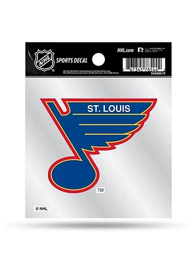 St Louis Blues 4x4 Retro Auto Decal - Blue