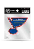 St Louis Blues 4x4 Retro Auto Decal - Blue