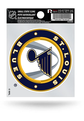 St Louis Blues Jersey Logo Auto Static Cling Decal - Blue