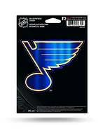 St Louis Blues Metallic Auto Decal - Blue
