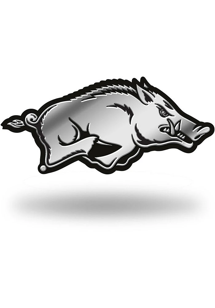 Arkansas Razorbacks Plastic Molded Car Emblem - Cardinal