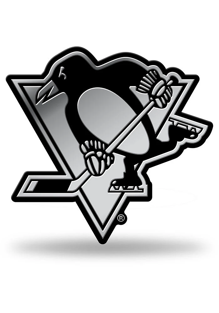 Pittsburgh Penguins Plastic Molded Car Emblem - Yellow