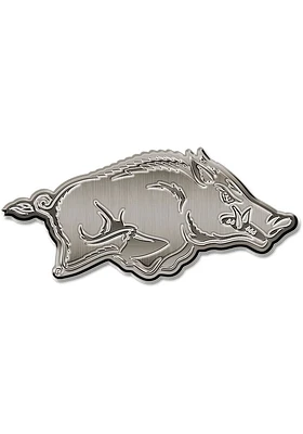 Arkansas Razorbacks Metal Car Emblem - Cardinal