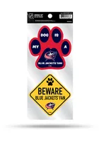 Columbus Blue Jackets 2pc Pet Themed Auto Decal - Blue