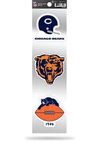 Chicago Bears 3pk Retro Auto Decal - Navy Blue