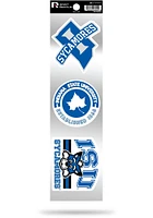 Indiana State Sycamores 3pk Retro Auto Decal - Red