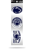 Penn State Nittany Lions 3pk Retro Auto Decal - Blue