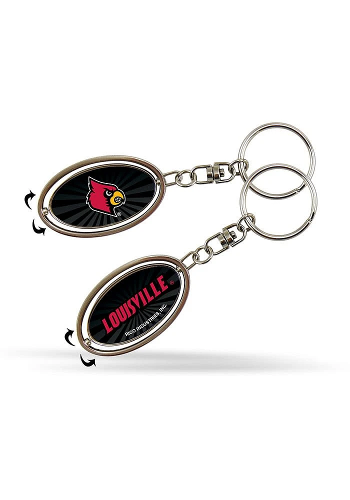 Louisville Cardinals Spinner Keychain - Red