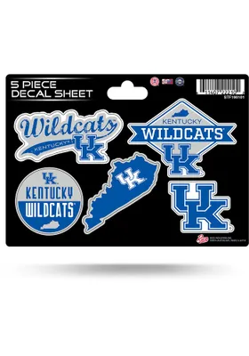 Kentucky Wildcats 5pc Auto Decal - Blue