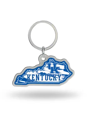 Kentucky Wildcats State Shape Style Keychain