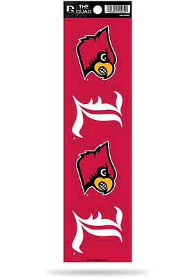 Louisville Cardinals The Quad Auto Decal - Red
