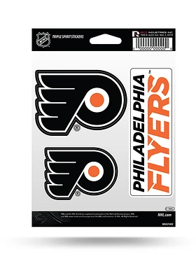 Philadelphia Flyers 3PK Stickers - Orange