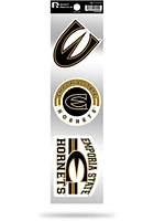 Emporia State Hornets 3pk Retro Auto Decal - Gold