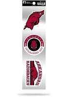 Arkansas Razorbacks 3pk Retro Auto Decal - Cardinal