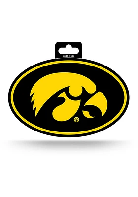 Iowa Hawkeyes Euro Auto Decal - Yellow