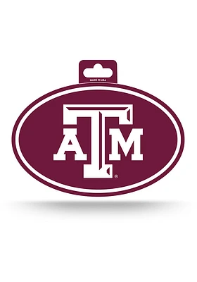 Texas A&M Aggies Euro Auto Decal - Maroon