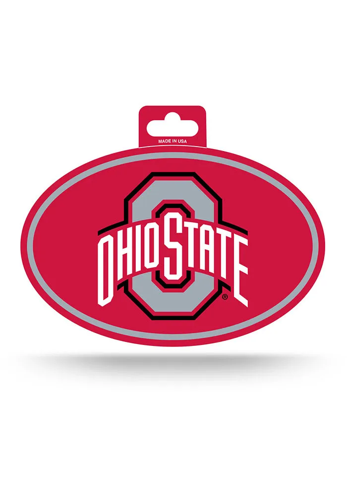 Red Ohio State Buckeyes Euro Decal