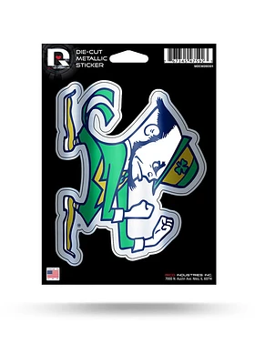 Notre Dame Fighting Irish Metallic Auto Decal - Navy Blue